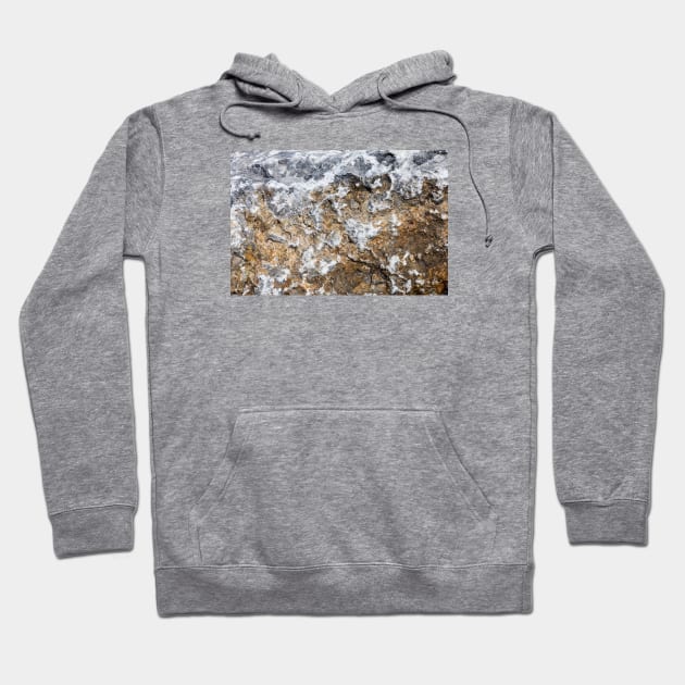 Crackling Rock Surface Shifting Shape Hoodie by textural